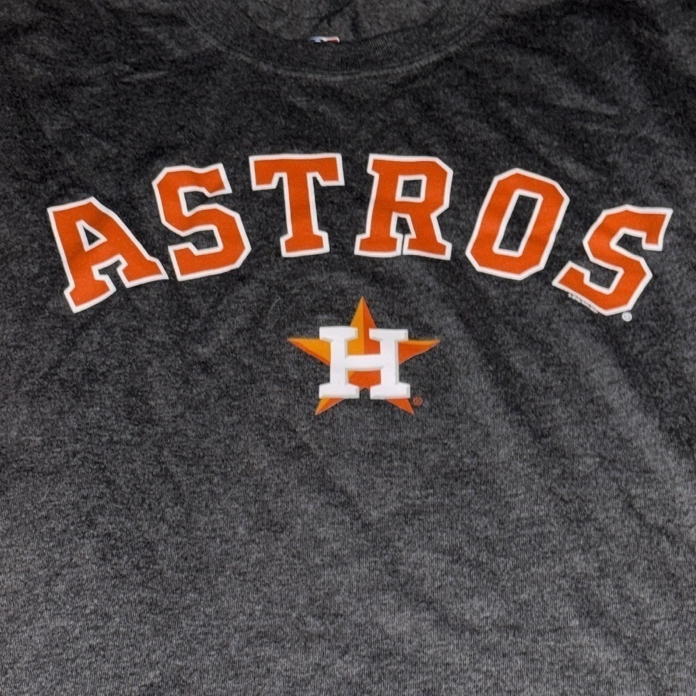 Houston ASTROS Charcoal gray T-shirt MBL genuine merchandise cotton polyester XL